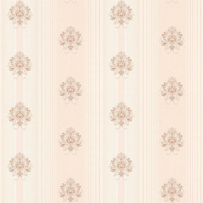 Dekoratīvās tapetes ar svītrainu rakstu un metālisku efektu, rozā krāsā 1206135 AS Creation