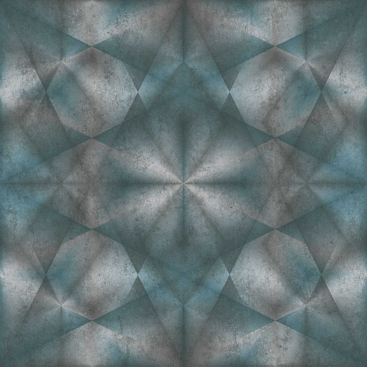 Dizaina tapetes ar grafisku rakstu zilos toņos - 1363554 AS Creation