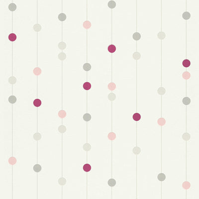 Non-Woven wallpapers with pink and beige dots AS Creation