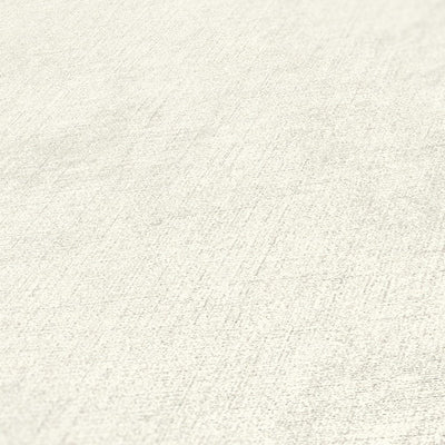 Flizelīna tapetes ar tekstila imitāciju - krēmkrāsā AS Creation