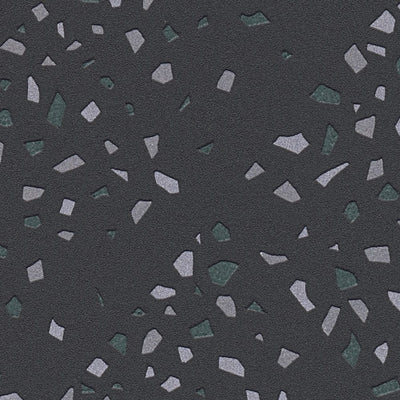 Flizelīna tapetes ar terrazzo rakstu - melnā krāsā AS Creation