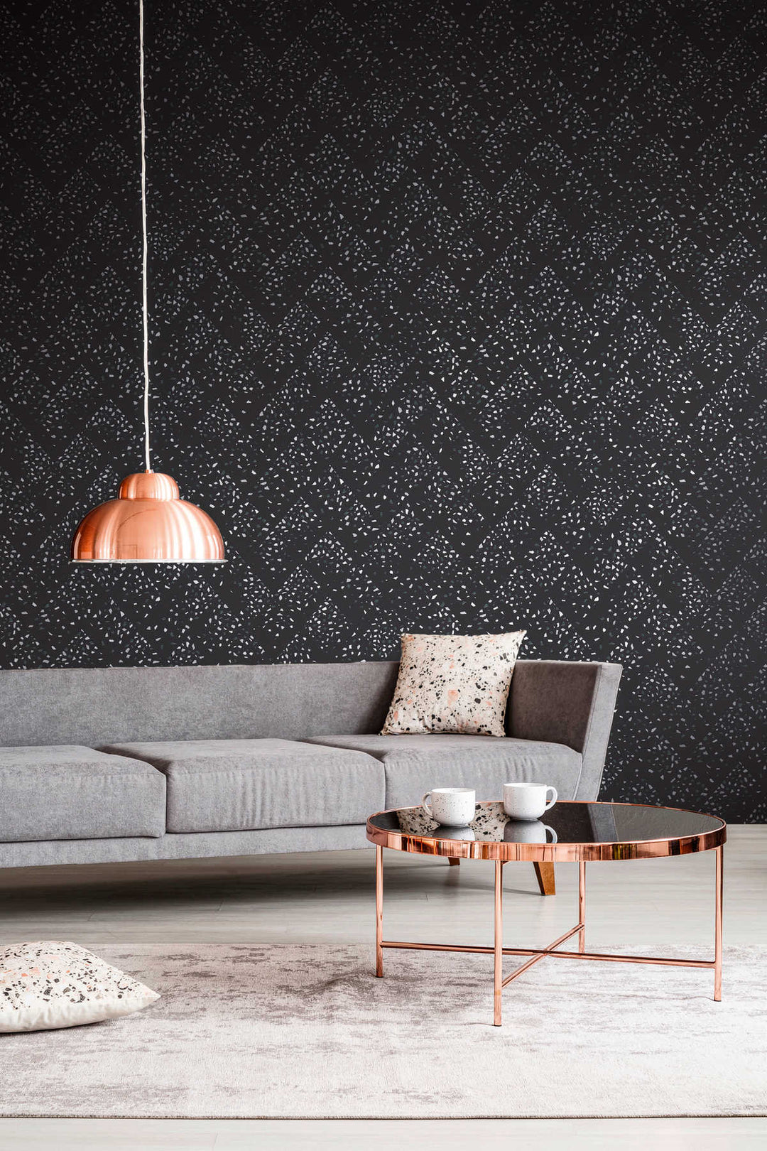 Melnas terrazzo tapetes AS Creation 37394-5 AS Creation
