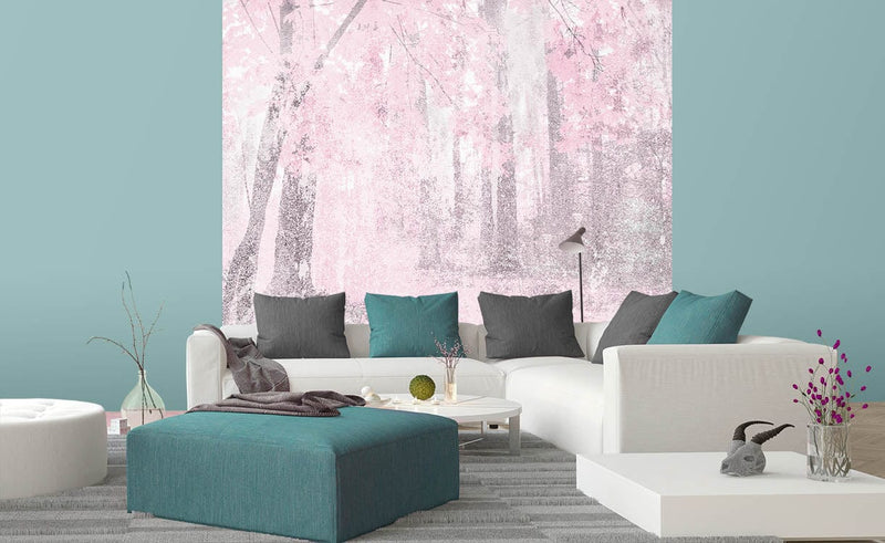 Fototapetes Abstrakts mežs rozā krāsā - D364 D-ART