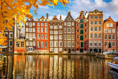 Fototapetes ar Amsterdamas arhitektūru D-ART