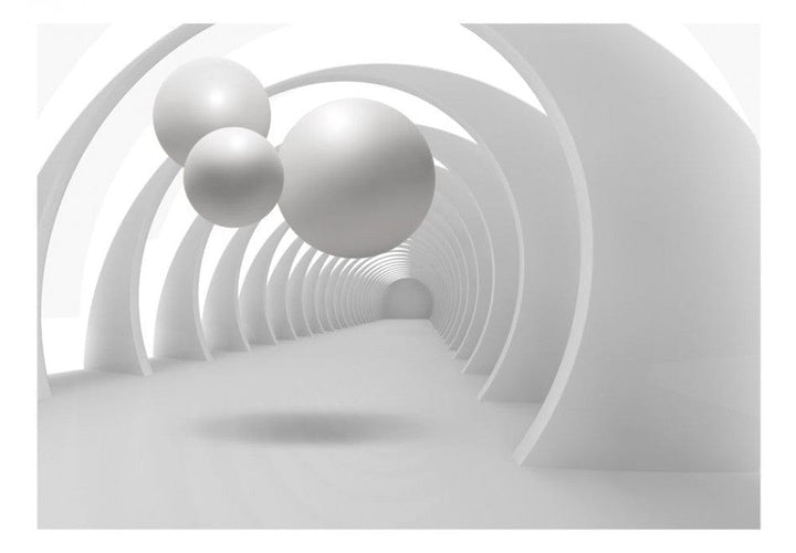 Fototapetes ar 3d pelēko tuneli G-ART