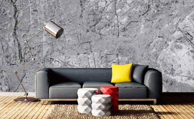 Fototapetes ar betona sienu - Betona tekstūra pelēkā krāsā D-ART
