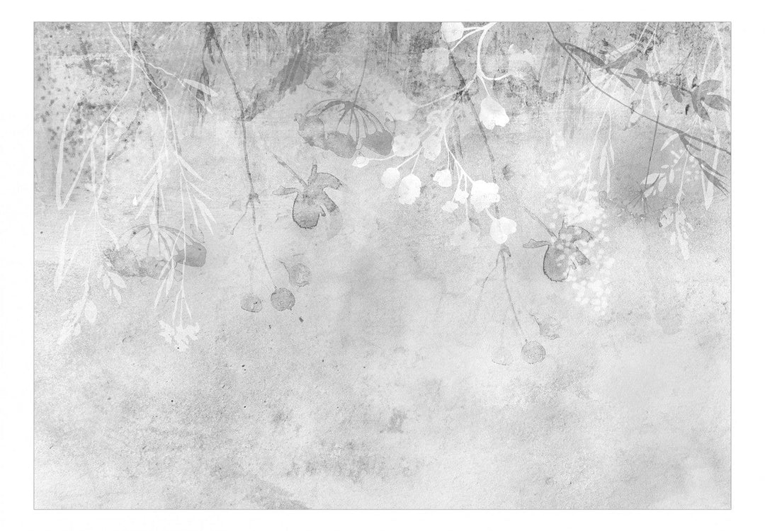 Fototapetes ar dabas motīviem - Smalkā daba (pelēkā krāsā) G-ART