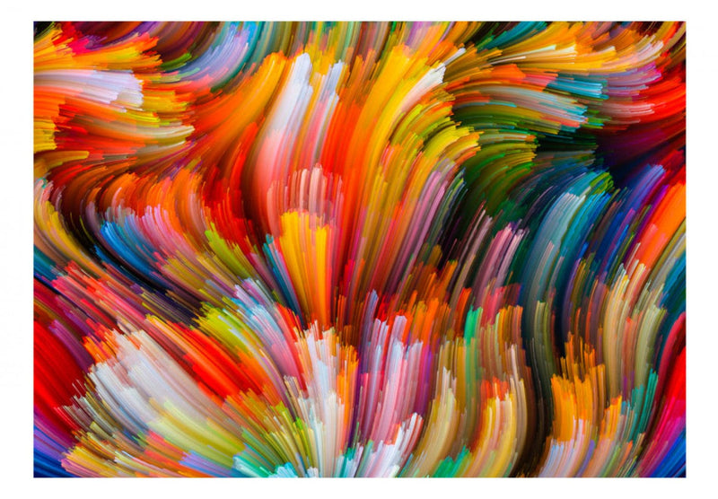 Fototapetes ar daudzkrāsainu abstrakciju - Varavīksnes viļņi, 88642 G-ART