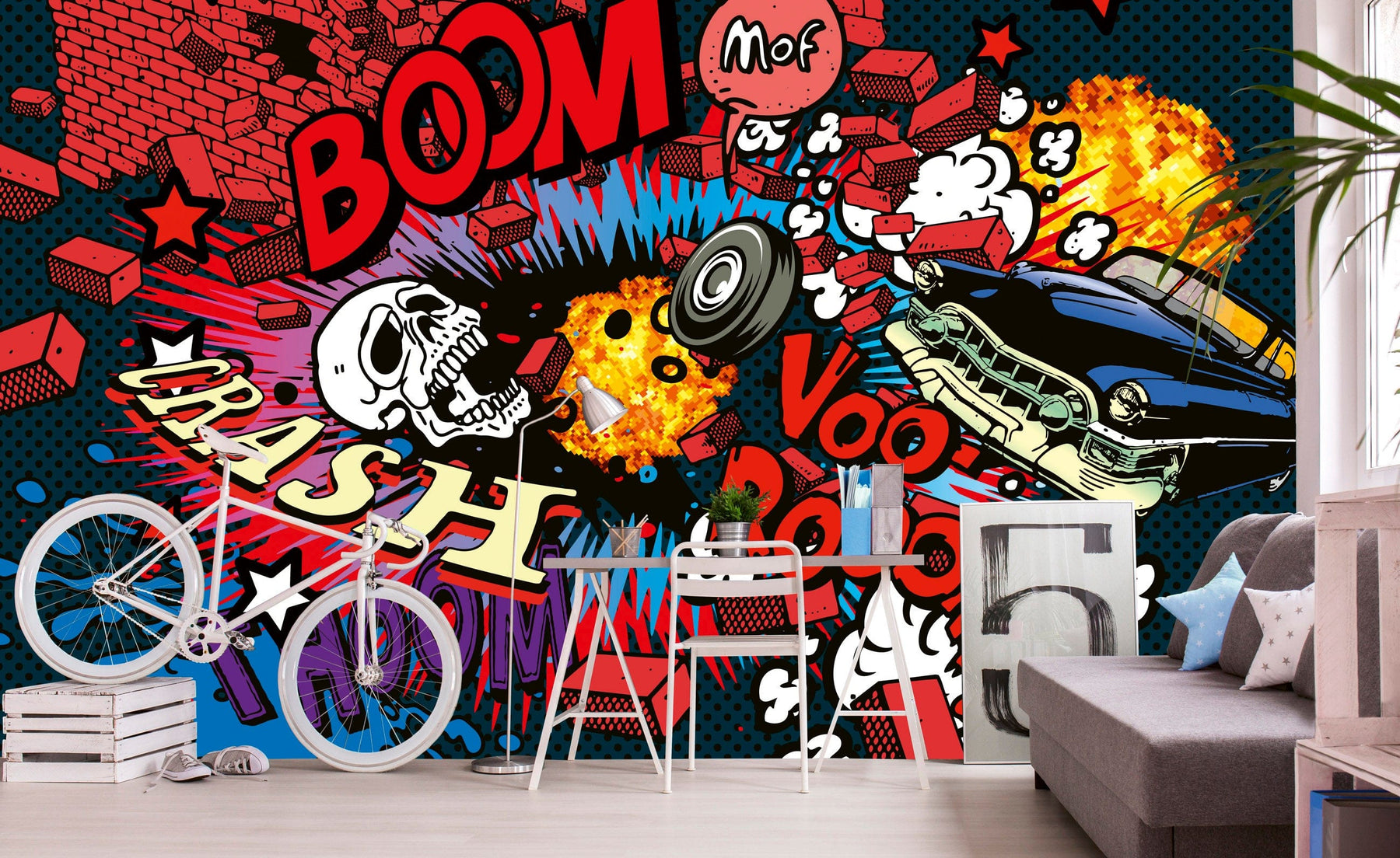 Wall Murals with graffiti - Crash (various sizes) –