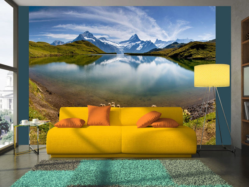 Фотообои с горным озером - Горное озеро, Швейцария, 59972 G-ART