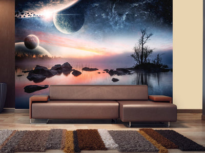 Wall Murals with space and planet - Cosmic Landscape, 60163 G-ART