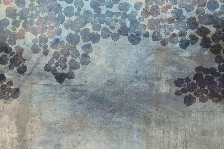 Fototapetes ar lapām uz zila abstrakta fona, D367 D-ART