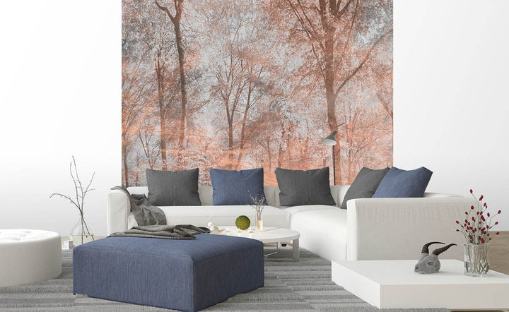 Fototapetes ar mežu antīkā misiņa toņos - D390 D-ART
