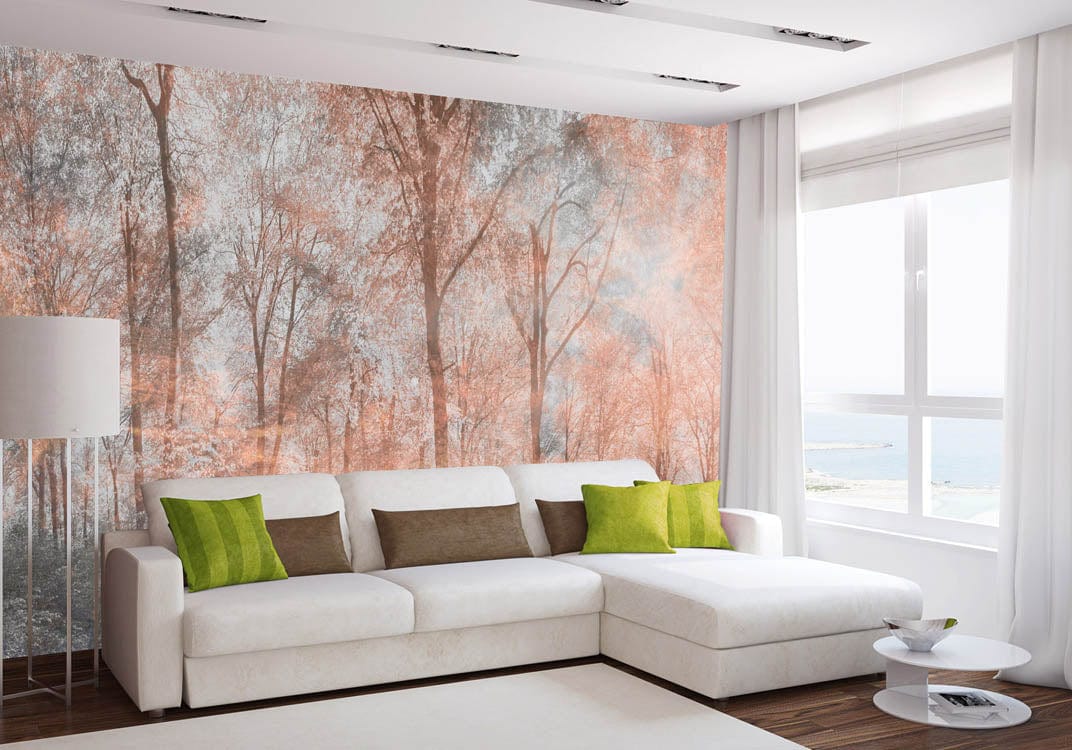 Fototapetes ar mežu antīkā misiņa toņos - D390 D-ART