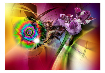 Fototapetes ar spilgtu abstrakta rakstu - Krāsu gaisma, 62274 G-ART