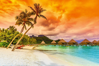 Fototapetes ar tropisko pludmali - Polinēzija D-ART