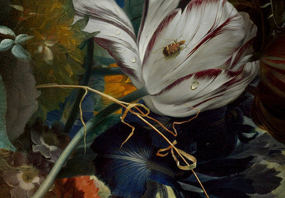Fototapetes ar ziedu kompozīciju uz melna fona - Aromāts, 135740 G-ART