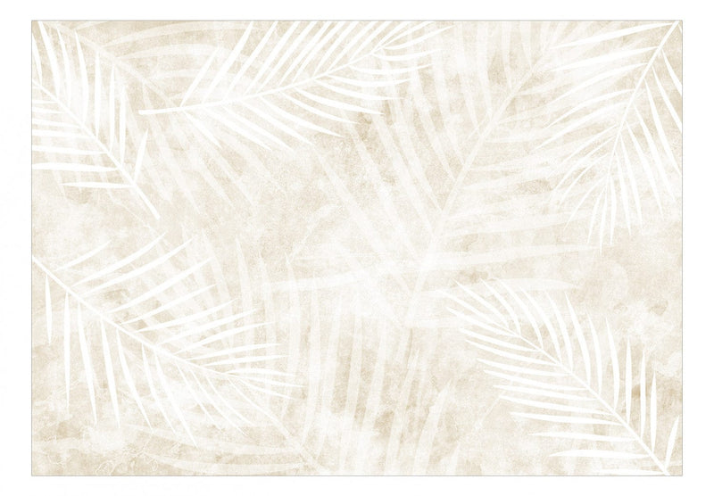 Fototapetes - Baltās palmu lapas, 143690 G-ART