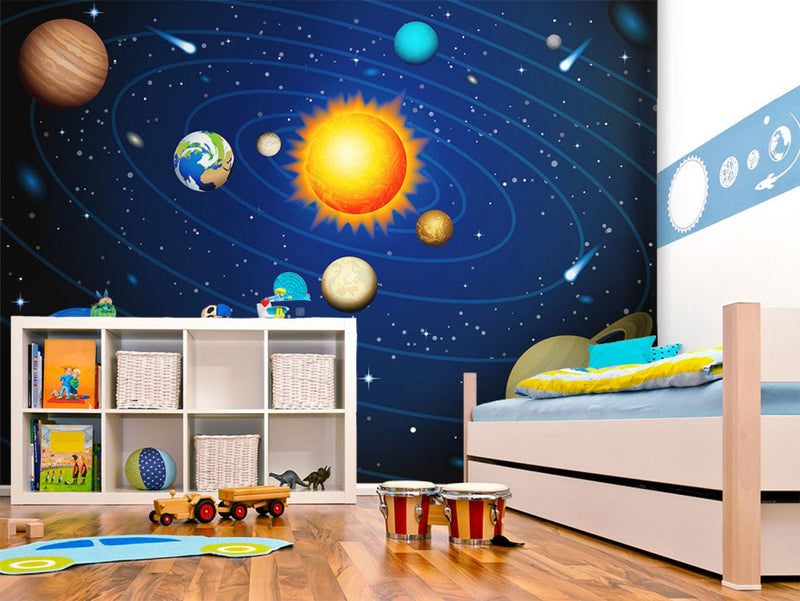 Fototapetai vaikų kambariui - Saulės sistema, 60603 G-ART