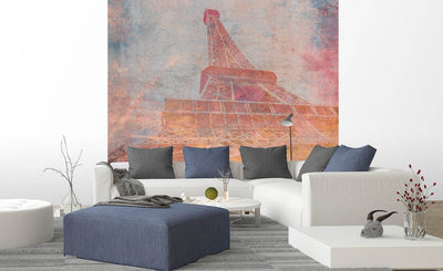 Wall Murals Eiffel Tower in vintage style (version 2) - D376 D-ART