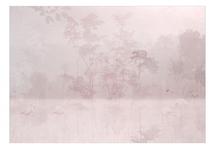 Fototapetes ar flamingo Dawn Pink rozā krāsā G-ART