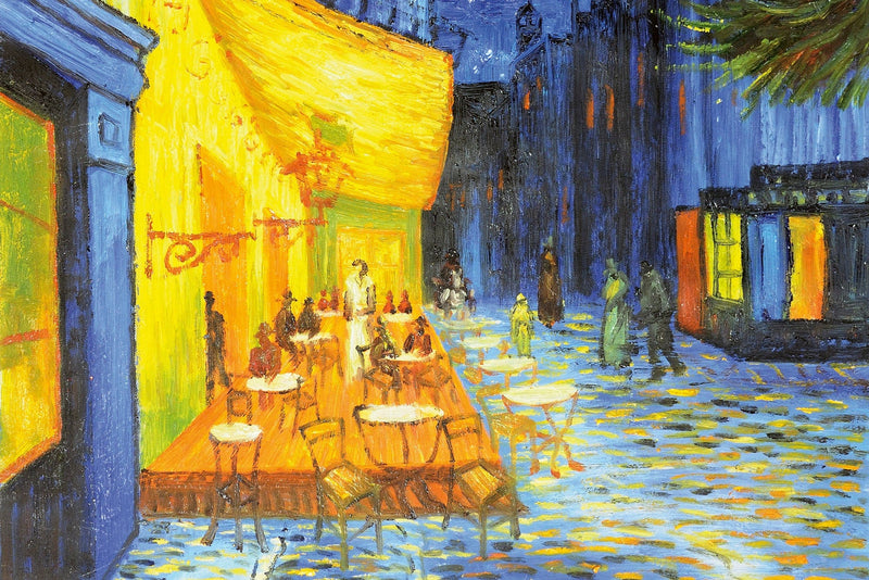 Fototapetes (gleznas reprodukcija) - Kafejnīcas terase naktī D-ART