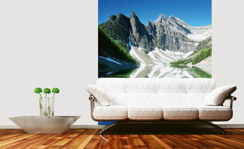 Fototapetes ar kalnu ezera un to apkārtni D-ART
