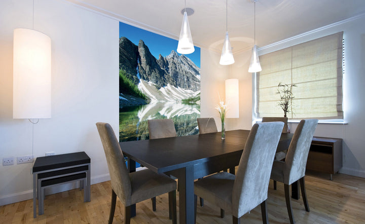 Fototapetes ar kalnu ezera un to apkārtni D-ART