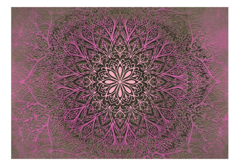 Fototapetes ar mandala rakstu rozā toņos 91149 G-ART