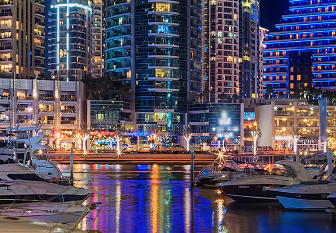 Fototapetes - Nakts Dubaijā - 99036 G-ART