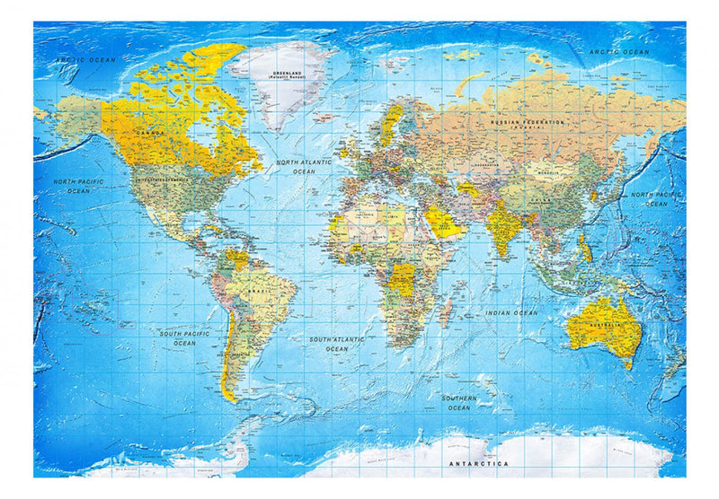 Fototapetes Pasaules klasiskā karte, 94577