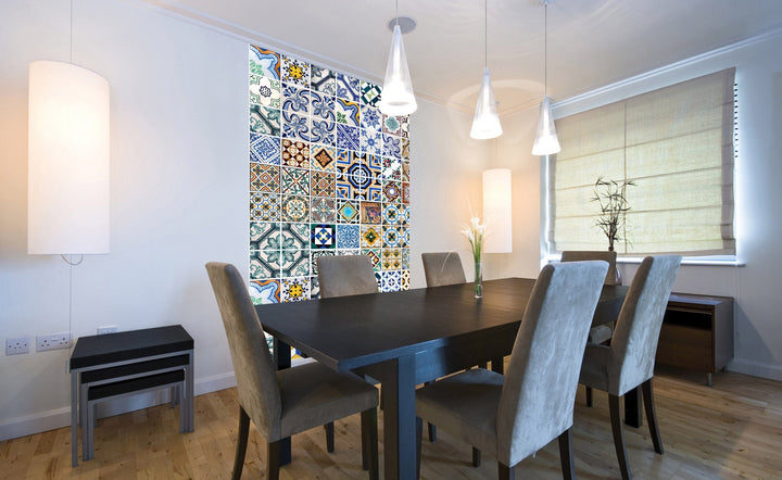 Fototapetes ar portugāļu flīzēm - kolāža D-ART