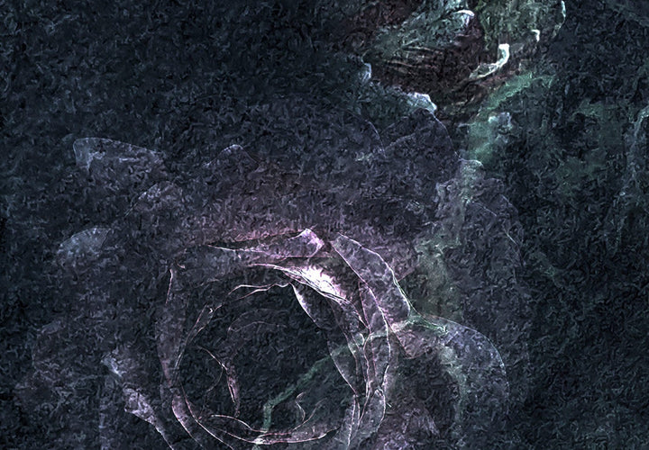 Fototapetes - Tumšās rozes (tumši zilā krāsā) G-ART