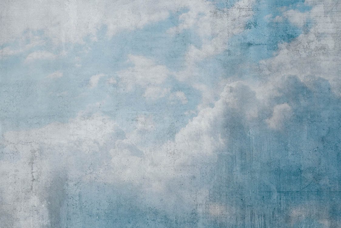 Fototapetes ar mākoņiem vintāžas stilā - D373 D-ART