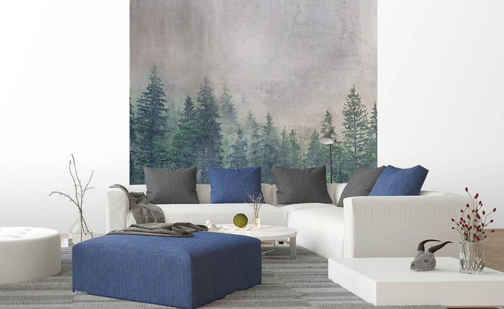 Fototapetes ar mežu vintāžas stilā, 375x250 cm D-ART