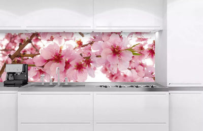 Fototapetes virtuvei ar lamināciju, pašlīmējošas plēve un flizelīns - Ābeles ziedēšana  (180x60 cm) Art4home