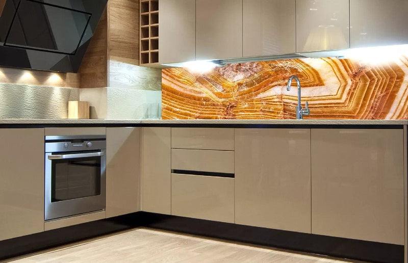 Fototapetes virtuvei ar lamināciju, pašlīmējošas plēve un flizelīns - Agāts  (180x60 cm) Art4home
