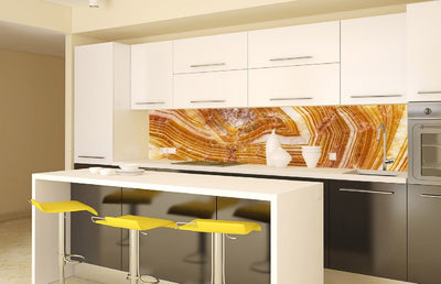 Fototapetes virtuvei ar lamināciju, pašlīmējošas plēve un flizelīns - Agāts  (260x60 cm) Art4home