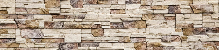 Fototapetes virtuvei ar lamināciju - Akmens siena  (260x60 cm) Art4home