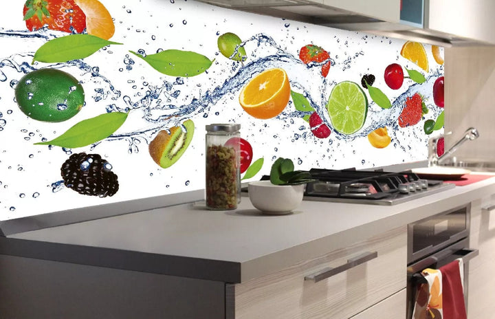 Pašlīmējošas fototapetes virtuvei - Augļi  (180x60 cm) Art4home