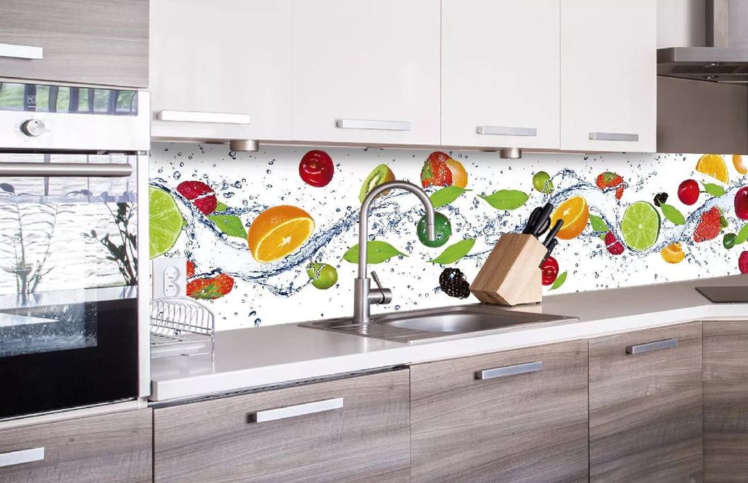 Fototapetes virtuvei ar lamināciju ar augļiem (260x60 cm) Art4home