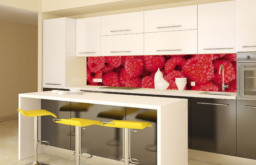 Fototapetes virtuvei ar lamināciju - Avenes (260x60 cm) Art4home