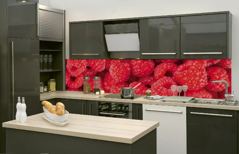 Fototapetes virtuvei ar lamināciju, pašlīmējošas plēve un flizelīns - Avenes  (260x60 cm) Art4home