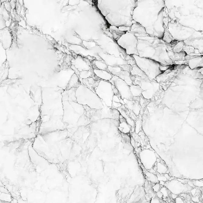 Pašlīmējošas fototapetes virtuvei - Balts marmors (180x60 cm) Art4home