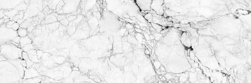 Fototapetes virtuvei ar lamināciju, pašlīmējošas plēve un flizelīns - Balts marmors (180x60 cm) Art4home