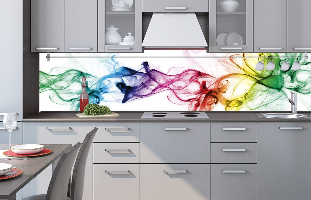 Fototapetes virtuvei uz pašlīmējošas plēves - Dūmi (260x60 cm) Art4home