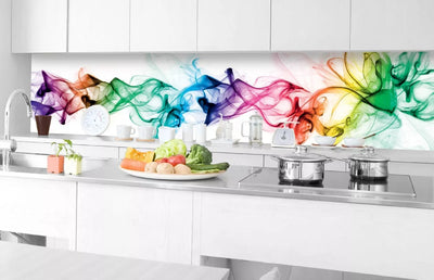 Fototapetes virtuvei ar lamināciju, pašlīmējošas plēve un flizelīns - Dūmi (350x60 cm) Art4home