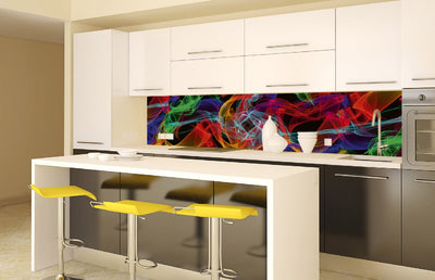 Fototapetes virtuvei ar lamināciju, pašlīmējošas plēve un flizelīns - Elegantas līnijas  (260x60 cm) Art4home
