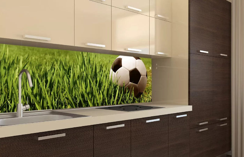 Fototapetes virtuvei ar lamināciju, pašlīmējošas plēve un flizelīns - Futbola bumba  (180x60 cm) Art4home