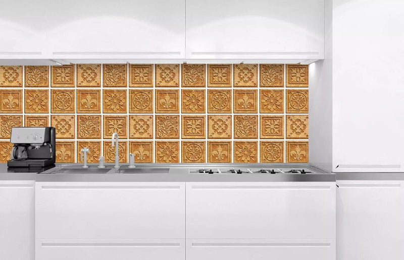 Fototapetes virtuvei ar lamināciju, pašlīmējošas plēve un flizelīns - Granīta flīzes  (180x60 cm) Art4home